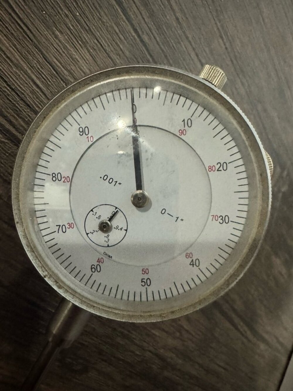 Dial Indicator 0-1in Range .001in Graduation Lug Back Mount Machinist Tool